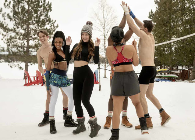 A group of people in the snow