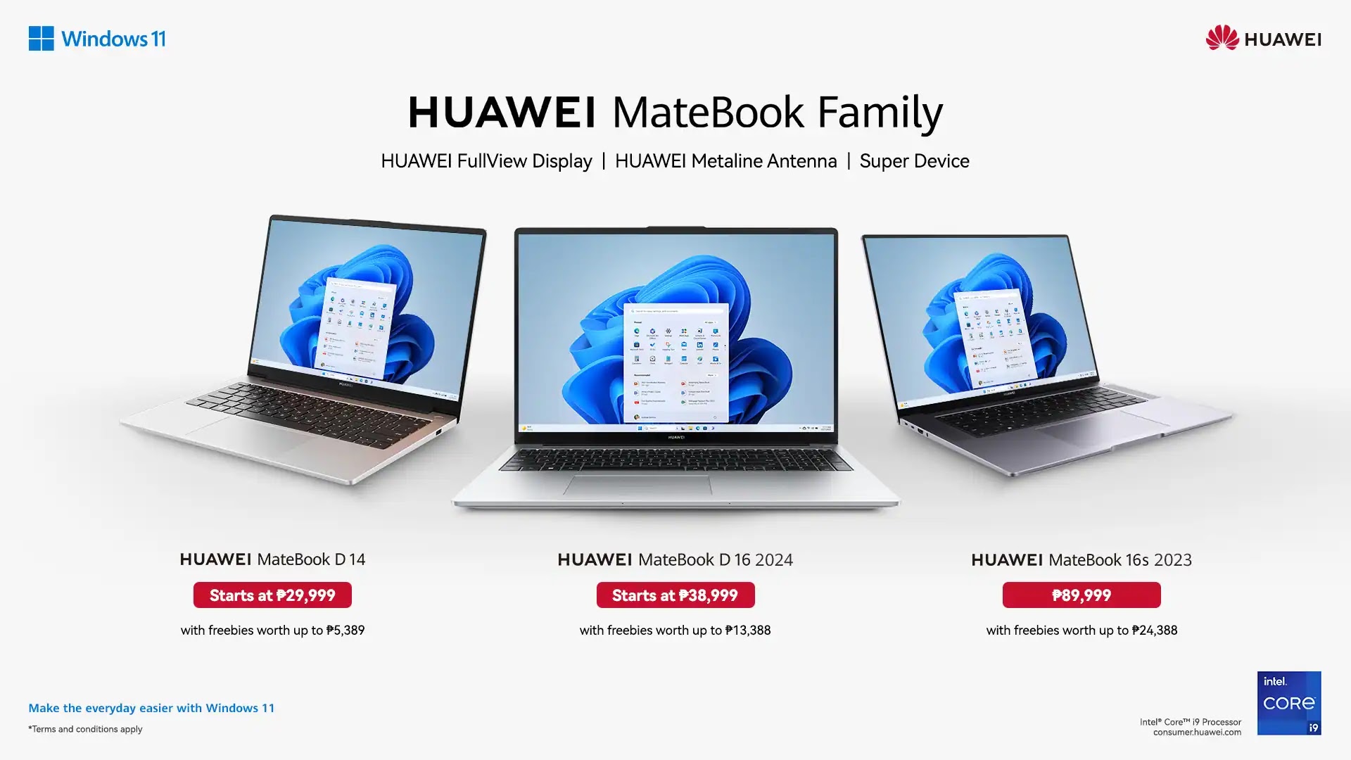 HUAWEI MateBook lineup