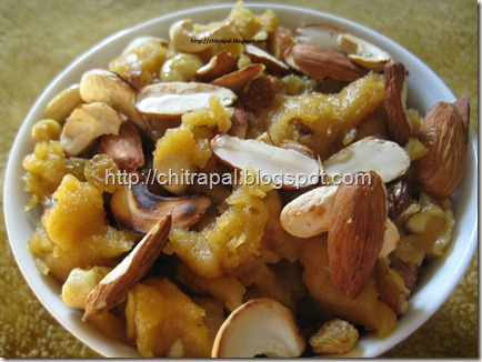 Chitra Pal Saffron Besan Halwa