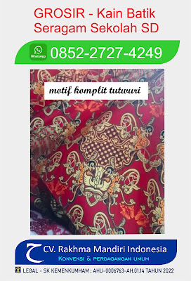 100%grosir!!! kain batik seragam sekolah TK, SD, SMP, SMA warna merah marun motif kujang C015, koleksi terbaru 2024 logo tutwuri handayani,kain BSY 100% polyester tebal, jual roll& meteran 100%Murah, batik sekolah negeri