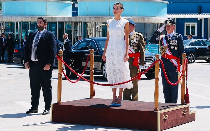 Queen Letizia Wore Plastic See-Through Shoes From Magrit Again