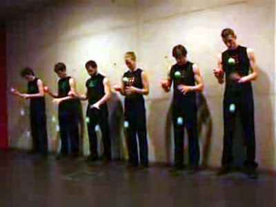 Steve Reich's Clapping Music performed by jugglers