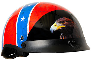 DOT Rebel Flag Motorcycle Helmet