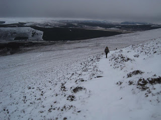 Looking back at the path to Carn Ban Mor