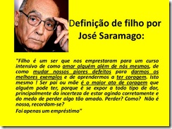 Filho, por José Saramago...