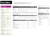 BlackRock Equity Dividend A Fund (MDDVX)