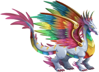 imagen del dragon arco iris adulto