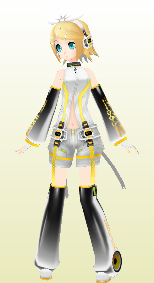 Kagamine Rin Paper MOdel Append Version