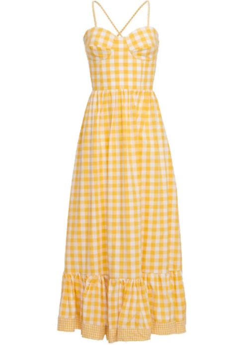 Yellow Gingham Dress Wolf and Badger