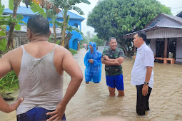 Bupati bersama Wabup Natuna Tinjau Lokasi Banjir di Kota Ranai 