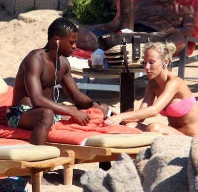 Patrice Evra Holidaying With His Wife Sandra