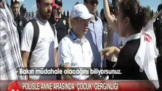 annesi çocuğunu da alıp geldi silivri'ye 