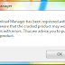 Download Manager Registred With a fake serial Number حل مشكله الرقم مزيف