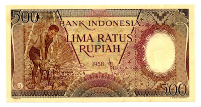 Uang Kuno 1958 Seri Pekerja Uang Kuno Kertas Logam