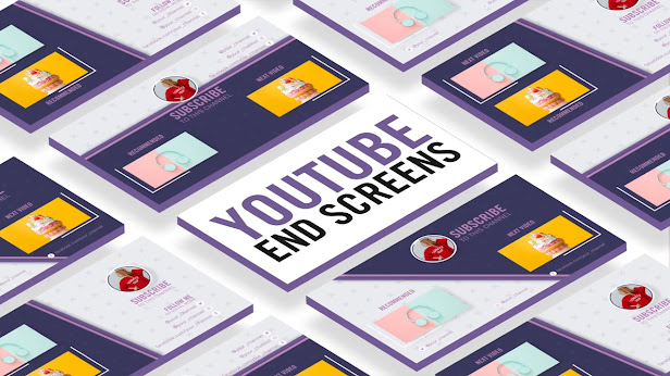 YouTube Channel End Screen Template - After Effects Template