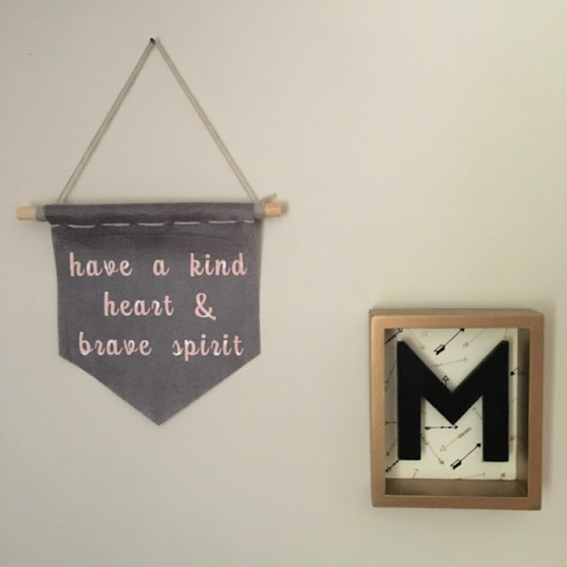 This felt wall hanging made using my Cricut, is perfect for any teen's room or college dorm. You can customize it with any inspirational quote and can add pom poms, tassels, or decorative trim!