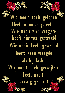 wie nooit heeft geweend
