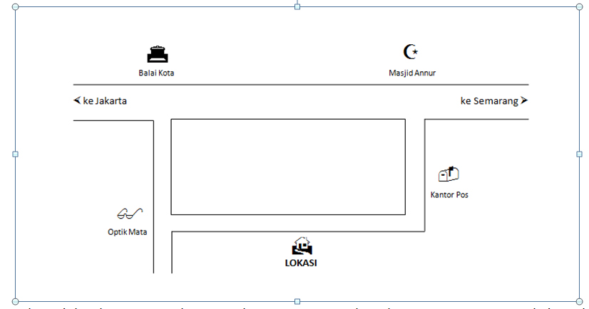 Trik Cara Membuat Denah Jalan Rumah Dengan Microsoft Word 