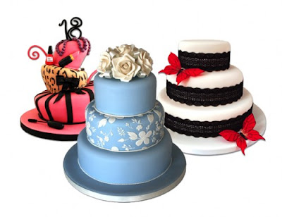 variation brithday wedding cakes