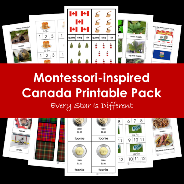 Montessori-inspired Canada Printable Pack