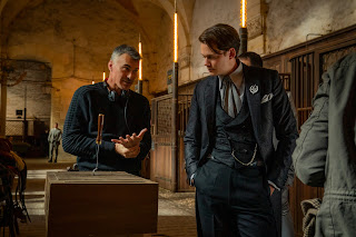 Chad Stahelski - Director and Bill Skarsgård as Marquis in John Wick: Chapter 4. Photo Credit: Murray Close/Lionsgate