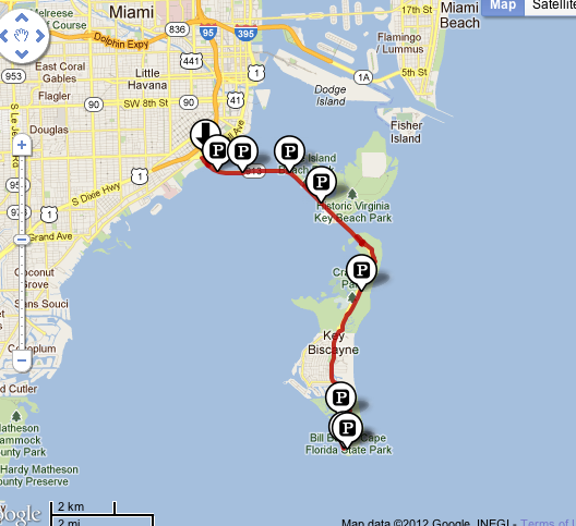Chuck's Adventures: Biking Miami's Key Biscayne/Rickenbacker Trail - Screen+Shot+2012 02 25+at+4.52.22+PM