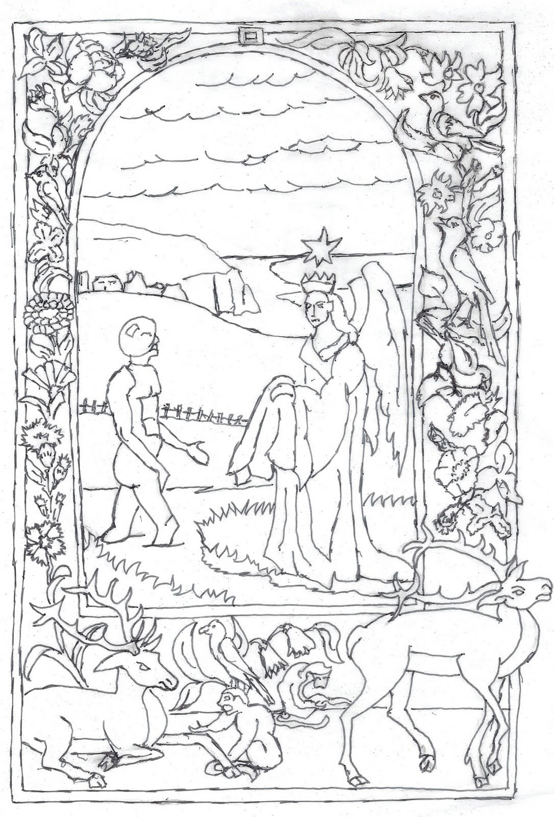 of coloring pages based on