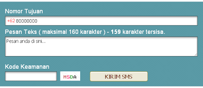Widget SMS Gratis Pada Blog