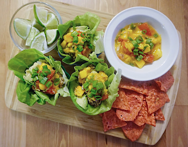 ground turkey taco lettuce wraps, ground turkey taco wrap