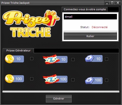 free Prizee Money and Gold generator