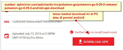 tempat download apk pokemon go
