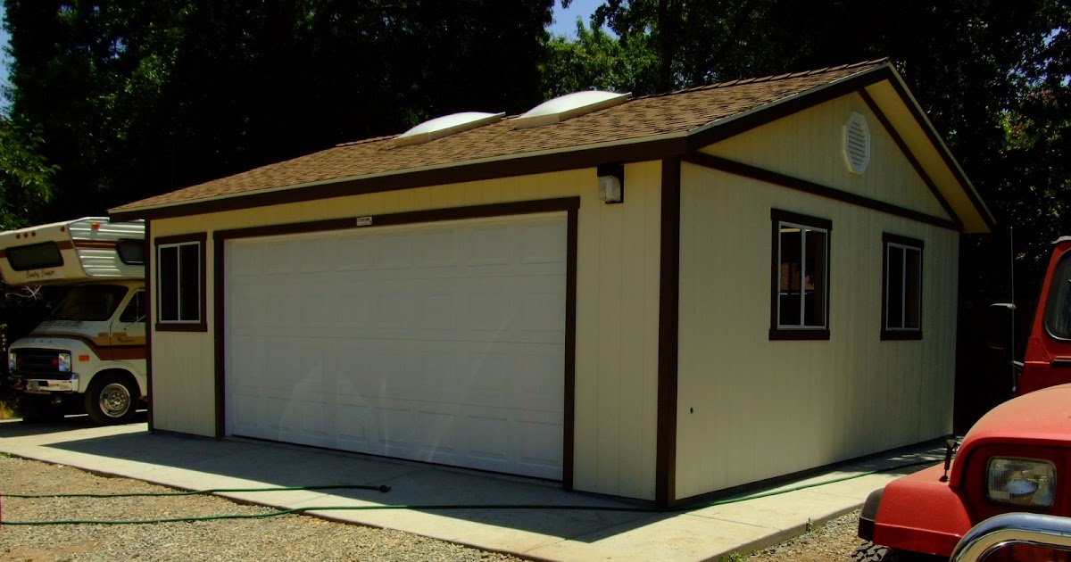 shed talk: ranch garage 20x24