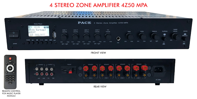 Multi Room or Multi Zone Audio Streaming Solution with 4Z50W Amplifier