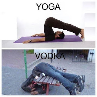 Similarity between yoga and vodka