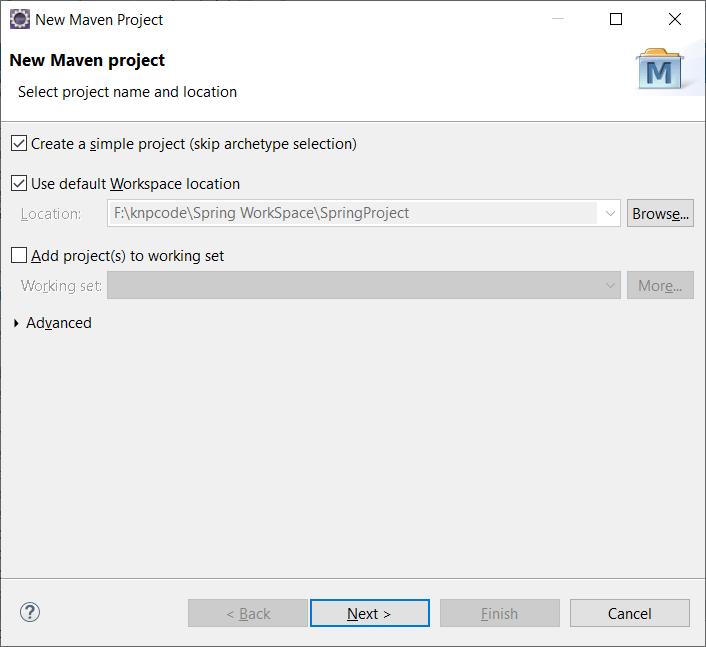 Maven Project in Eclipse