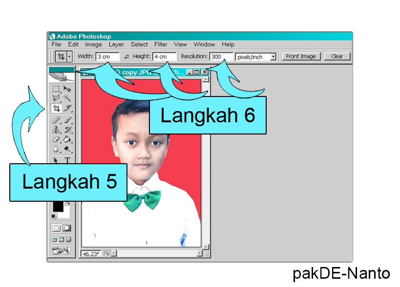 Cara membuat ukuran foto dengan photoshop  PAKDE NANTO