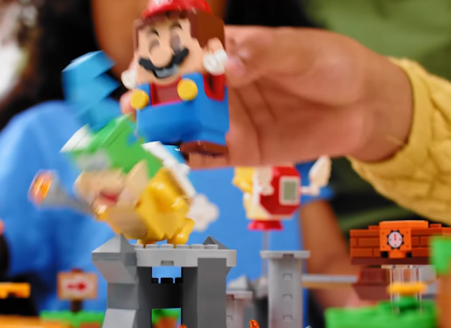 LEGO Super Mario versus Larry Koopa kick tower Master Your Adventure Maker Set