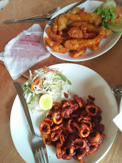 This succulent and crisp calamari and chicken strips were mouth watering, delicious and aromatic. It was so good that we had atleast 3 more servings of it. Everything at Pentagon is on fleek and upto the standard quality.