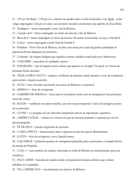 INVENTÁRIO TURÍSTICO DO MUNICÍPIO DE BELTERRA - CATEGORIA C – ATRATIVOS TURÍSTICOS   - ANO BASE 2017