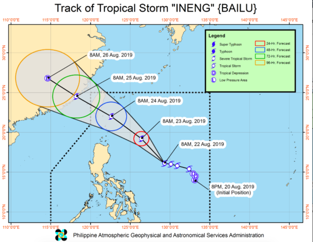 Typhoon Ineng Moves Closer to Philippines, Signal No 1 is Up in Luzon