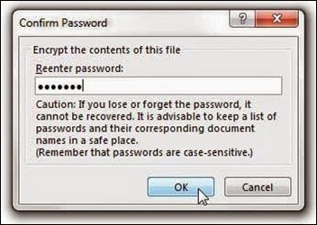 Word 2013 - Password Protection -5