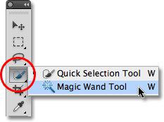 شرح العصا السحرية فى الفوتوشوب Magic Wand