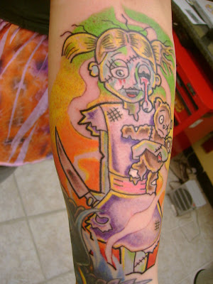 Zombie Girl Tattoo -20