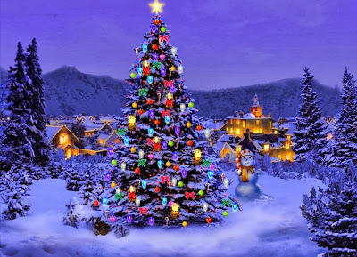 Christmas-Tree-Wallpaper-blue-color