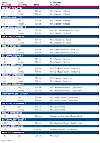  Here is the U.S open tournament 2013 schedule. Read this carefully so that you can't miss any matches.