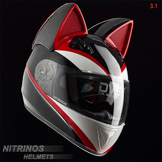 cat helmet Nitrinos