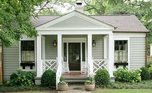 house front design with porch