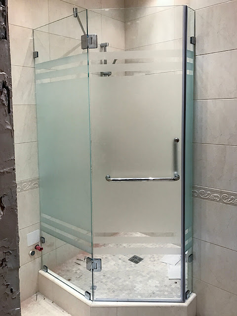 types of glass showers