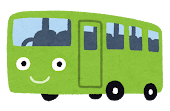 バスのキャラクター「黄緑」