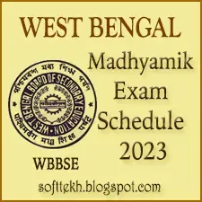 WB Madhyamik Exam Schedule 2023